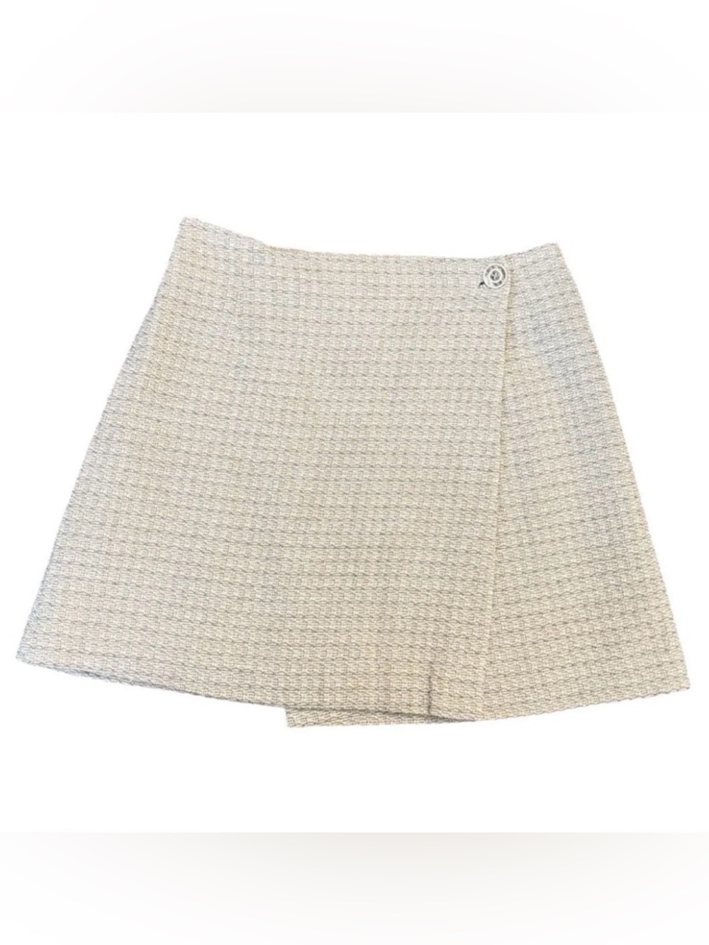 Y2K Tweed Style Wrap Mini Skirt